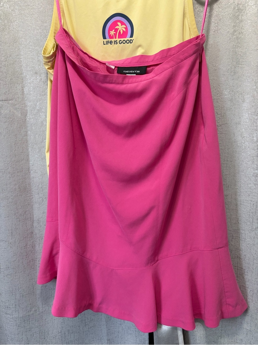 Jones New York Hot Pink Flared Skater Skirt 12